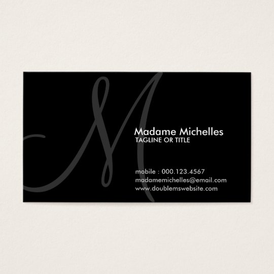 aerial initial business card