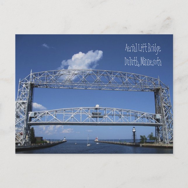Aerial Lift Bridge/Duluth, Minnesota Postcard (Front)