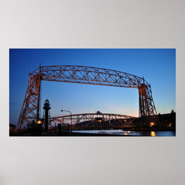 Aerial Lift Bridge Duluth Minnesota Poster (Front)