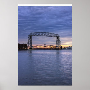 Aerial Lift Bridge Poster