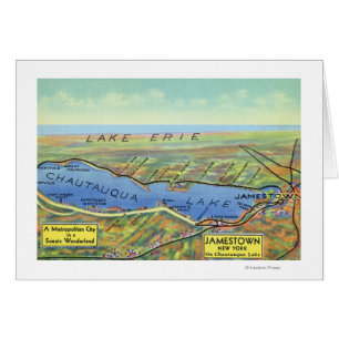 Aerial Map of Lake and Surrounding Towns