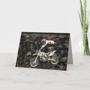 aerial moto-cross #7 with crowd card