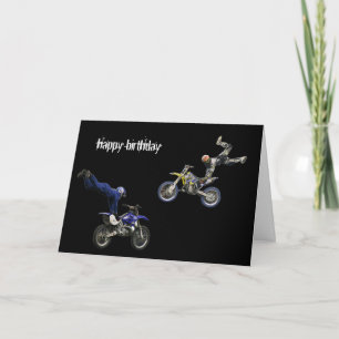 aerial moto-cross duo card