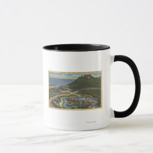 Aerial of Bernheimer's Oriental Garden Mug