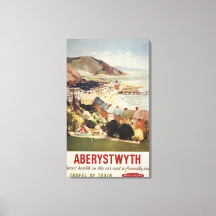 Aerial of Coast British Railways Poster Canvas Print