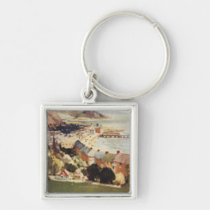 Aerial of Coast British Railways Poster Key Ring
