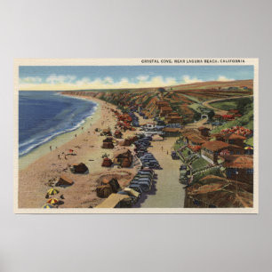 Aerial of Crystal Cove Poster