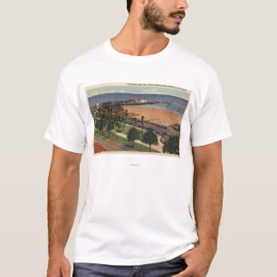 Aerial of Pleasure Pier & Yacht Harbour T-Shirt