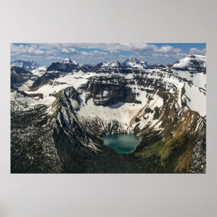 Aerial Of Warderman Lake Poster