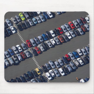 Aerial over Parking Lot Mouse Mat