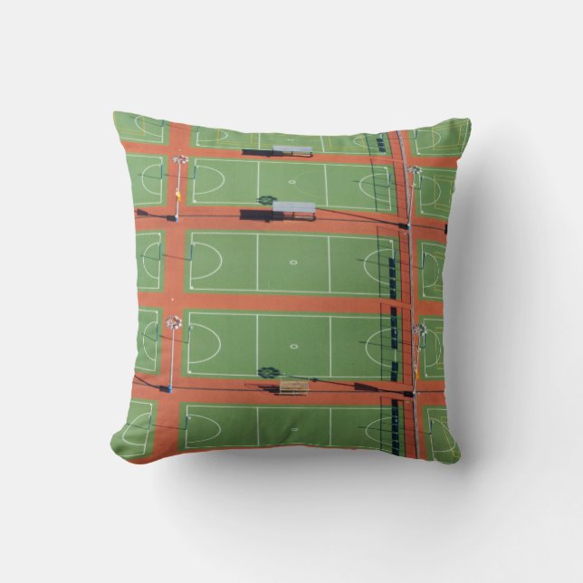 Aerial Over Tennis Courts Cushion (Front)