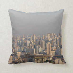 Aerial Panoramic - Sao Paulo Cushion