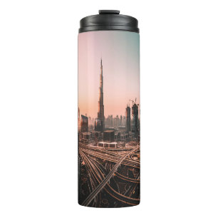 AERIAL PHOTO OF CITY HIGHWAY SURROUNDED BY HIGH-RI THERMAL TUMBLER