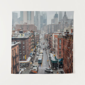 AERIAL PHOTO OF CITYSCAPE DURING DAYTIME TAPESTRY