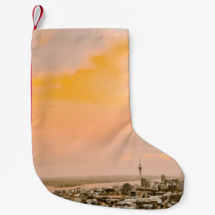 AERIAL PHOTO OF HIGH RISE BUILDING SMALL CHRISTMAS STOCKING