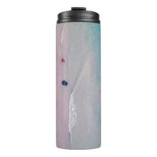 AERIAL PHOTOGRAPH OF SEASHORE THERMAL TUMBLER