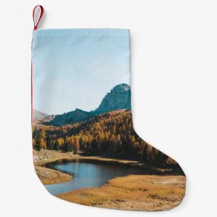 AERIAL PHOTOGRAPHY OF CONCRETE ROAD SMALL CHRISTMAS STOCKING
