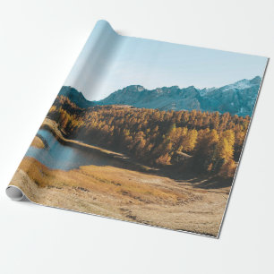 AERIAL PHOTOGRAPHY OF CONCRETE ROAD WRAPPING PAPER