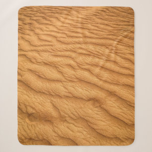 Aerial photography of desert sherpa blanket