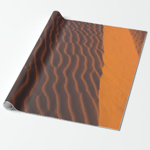 Aerial photography of desert wrapping paper