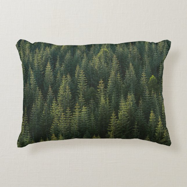 AERIAL PHOTOGRAPHY OF FOREST DECORATIVE CUSHION (Front)