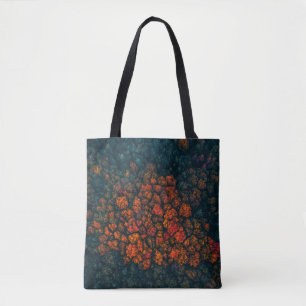 Aerial photography of forest tote bag