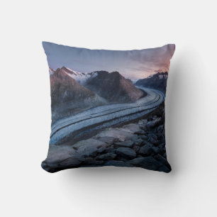 AERIAL PHOTOGRAPHY OF MOUNTAIN AND RIVER CUSHION