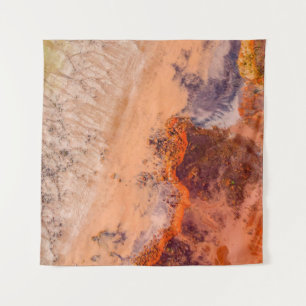 Aerial photography of mountains in the morning tapestry