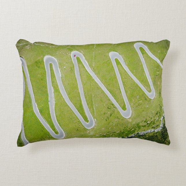 AERIAL PHOTOGRAPHY OF ROAD DECORATIVE CUSHION (Front)