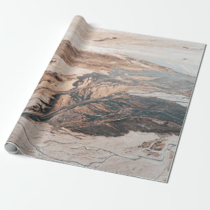 AERIAL PHOTOGRAPHY OF ROCK MOUNTAIN WRAPPING PAPER