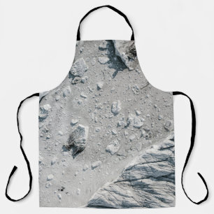 Aerial photography of rocks apron