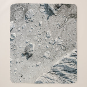 Aerial photography of rocks sherpa blanket