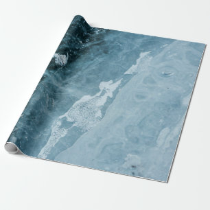 Aerial photography of sea waves during daytime wrapping paper