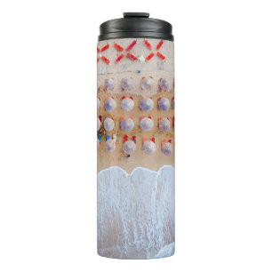 Aerial photography of seashore at daytime thermal tumbler