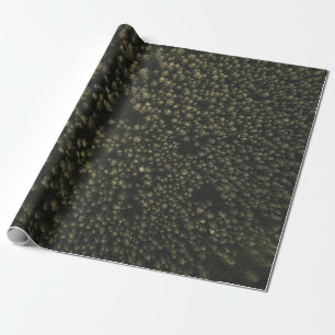 Aerial photography of tall green trees wrapping paper