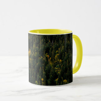 "Aerial Pine Forest Autumn Mug
