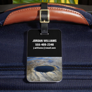 Aerial Pingualuit Crater, Quebec, Canada. Luggage Tag