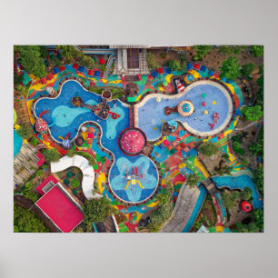 Aerial Playground Scene Poster