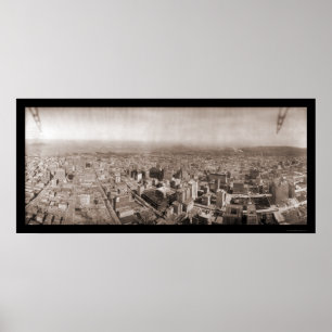 Aerial San Francisco Photo 1908 Poster