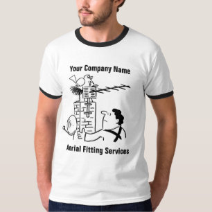 Aerial Services Cartoon T-Shirt