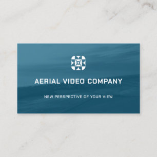 Aerial services logo drone business card