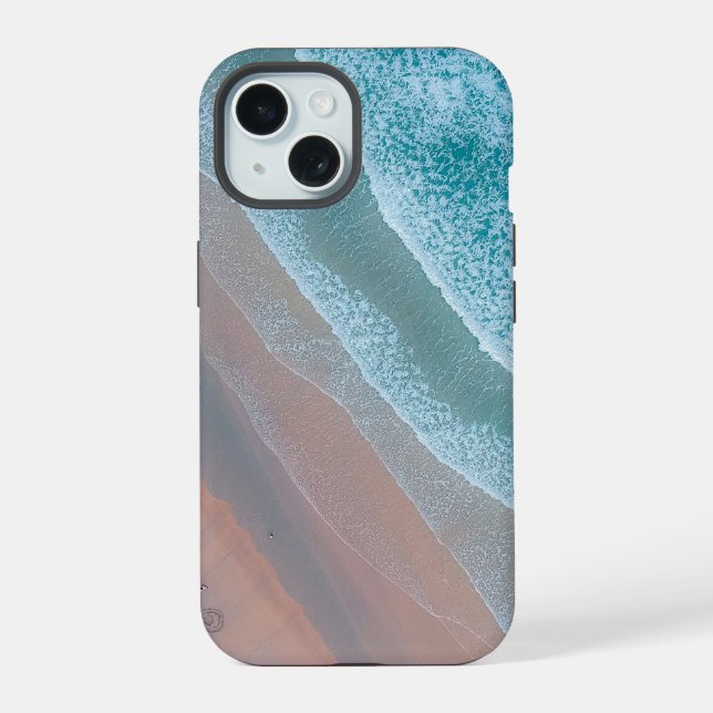 Aerial Shot Of Ocean iPhone 15 Case (Back)