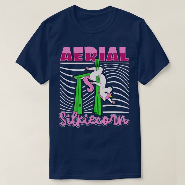 Aerial Silk Aerial Silkiecorn T-Shirt (Design Front)