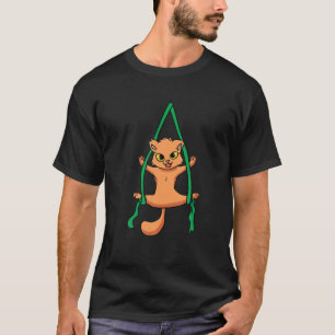 Aerial Silk Dancer Acrobat Funny Cat Aerialist T-Shirt