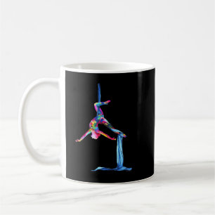 Aerial silk yoga coffee mug