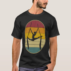 Aerial silk yoga Vintage Retro Dance Silk for Wome T-Shirt