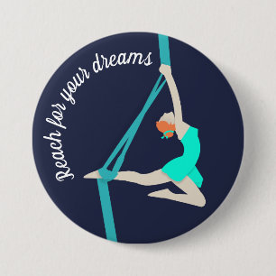 Aerial Silks 7.5 Cm Round Badge