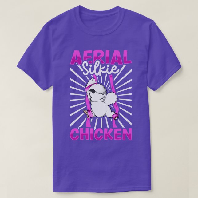 Aerial Silks Aerial Silkie Chicken T-Shirt (Design Front)