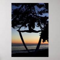 Aerial Silks at Sunset Vertical