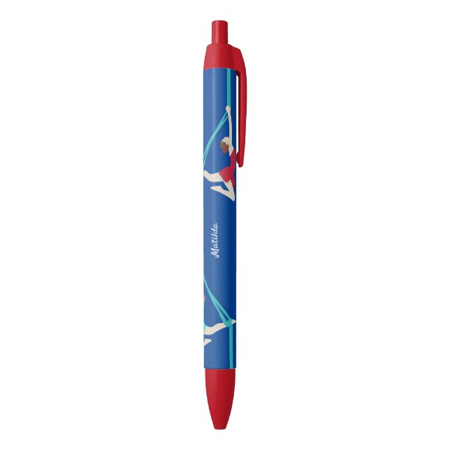 Aerial Silks Black Ink Pen (Bottom (Vertical))
